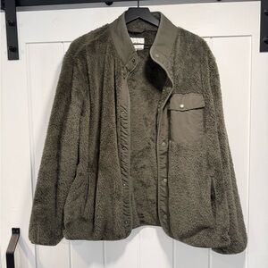 Goodfellow & Co Olive Fleece Jacket